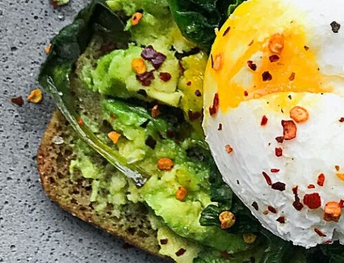 Avocado and egg breakfast sandwich